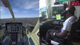 Home Helicopter Flight Simulator Using Virtual Reality Headset
