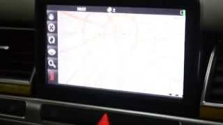 Навигация Яндекс Пробки на штатном мониторе Audi A8