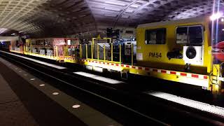 WMATA Work Train leaving Metro Center