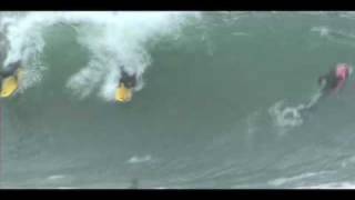 Newport Wedge - Wipeouts; Bodyboarding & surfing