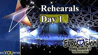 Eurovision 2019 Rehearsals - Day 1 Live Stream (From Press Center)