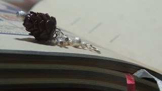 Подвеска Eловая шишка. Полимерная глина /  Sculpey Premo  Pendant Fir-cone Polymer Clay Tutorial