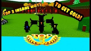TOP 3 WAYS TO GET GOLD ON BABFT! ROBLOX
