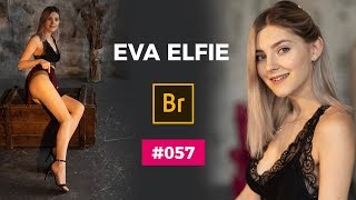 EVA ELFIE Red Skirt & Pantyhose #057 - Tights & Nylons Art Photography