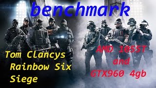 Tom Clancy's Rainbow Six  Siege benchmark AMD 1055T and GTX960 4gb