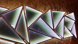 Infinity Mirror. L.E.D. Light installation. Световая инсталляция. Бесконечное зеркало.