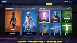 SKULLY RETURNS: Fortnite Item Shop