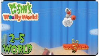 Yoshi's Woolly World 100% Walkthrough World 2-5 Spiky Stroll