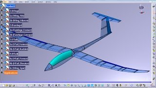 CATIA V5 TUTORIALS | STTA-25-02_SP | Wing Model (Taper, Swept, Dihedral)