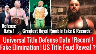 Fake Elimination ! Universal Title Defense Date ! Huge Records Broke ! US Championship Feud Reveal ?