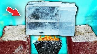 Что если ГИГАНТСКИЙ КРИСТАЛЛ СОЛИ поджарит 1000 БЕНГАЛЬСКИХ ОГНЕЙ.?!