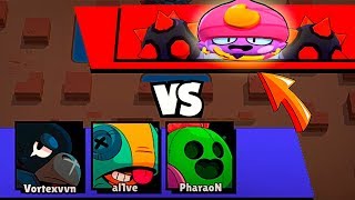 ИГРАЮ ЛЕГЕНДАРНЫМ ТРИО В БОЮ ПРОТИВ ЗЛОГО БОССА! ШОК BRAWL STARS! БАГ?