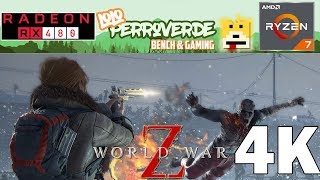 WORLD WAR Z - 4k Gaming: RX 480 + Ryzen 1700 Configuración Recomendada