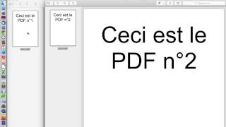 Comment fusionner deux PDF avec Aperçu sous Mac