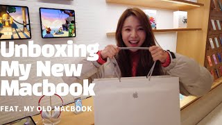 [Vlog] 맥북에 윈도우 깔아서 쓰던..? 애플매장갔다가 맥북프로 13인치 질렀어여 Unboxing My New Macbook