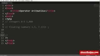 Operator Aritmatika dalam PHP