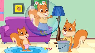 Famille d'Écureuil - Énorme Bulle Animé 2020 en Français