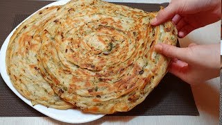 Катлама с луком и зеленью ? Katlama with onions and herbs