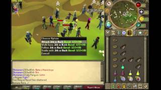 Runescape Old Wilderness Ahrims Pking With Commentary (Blood Barrage)