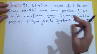 KESİR PROBLEMLERİ - Şenol Hoca