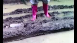 Girl in rubber boots 9