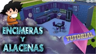 Los Sims 4 / Herramientas para crear una cocina / Encimeras y Alacenas (◔◡◔)