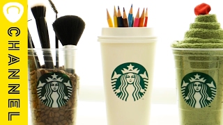 【DIY】スタバのカップが大変身！3パターン │ DIY Using Starbucks Cups
