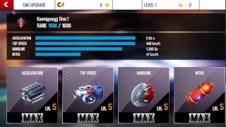 Asphalt 8: Upgrading the Koenigsegg One:1