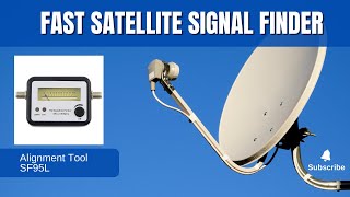 Fast DirecTV or Dish Network satellite dish alignment meter finder