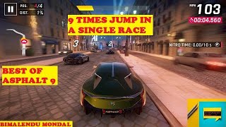 BEST OF ASPHALT 9 | 9 TIMES JUMP IN A SINGLE RACE ON ASPHALT 9 : LEGENDS GAME | OPPONENT KNOCKDOWNS