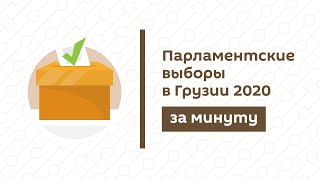 Парламентские выборы в Грузии 2020 за минуту