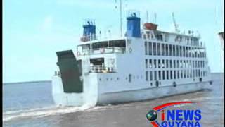 The new Roll onRoll off Ferry Vessel 'MV Kanawan' today made its