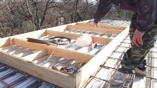 как делать бетонное перекрытие в частном доме. | как сделать межэтажное бетонное перекрытие