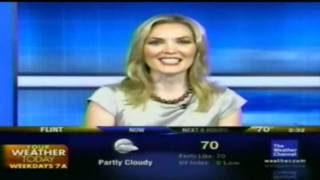 The Weather Channel  Nicole Mitchell has hiccups(as seen on youtube)