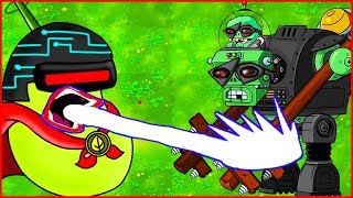 ЛАЗЕРНЫЙ БОБ СОШЕЛ С УМА Растения против зомби 2 от Фаника Plants vs zombies 2 (199)