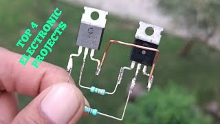 TOP 4 ELECTRONIC PRODUCTS WITH SOLER PANEL TRANSISTOR MJE13007 & BRIDGE RECTIFIER