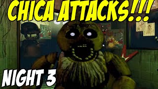 CHICA ATTACKS!! | Five Nights At Freddys 3 | Gameplay Walkthrough Part 3 Night 3 Complete