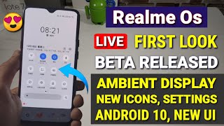 Realme Os - first look beta update in 2020 | Realme Os beta update on Color Os 7 with Android 10