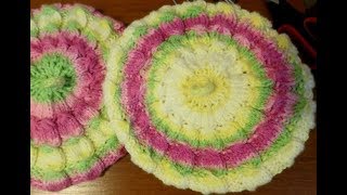 БЕРЕТ спицами. ( Beret tied with knitting needles )