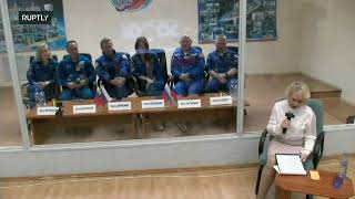 LIVE: ISS Expedition 66 give pre-flight press conference