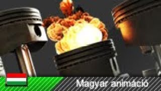 Hogyan működik? Kétütemű motor (animáció)