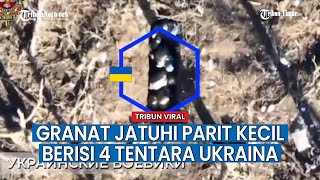Hujan Granat Rusia Sikat Empat Tentara Ukraina di Lubang Parit Kecilnya