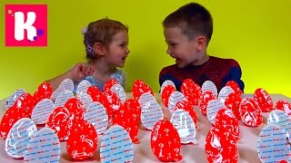 Киндер Joy Челлендж / 50 яиц / Кто больше соберёт игрушек?!