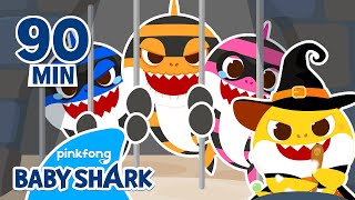 Thief Shark Family's Halloween Party | +Compilation | Halloween Episodes 