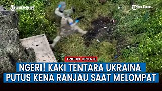 Apesnya Tentara Ukraina saat Melompat dari BMP Bradley Malah Injak Rajau, Kakinya Putus