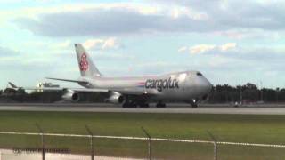 Cargolux 747F Takeoff in miami