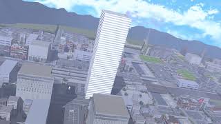 [Giantess][Growth][MMD] でっかくなって街破壊