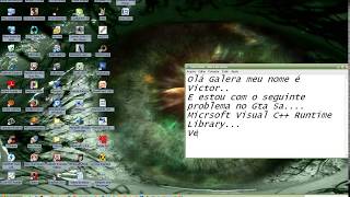 Erro GTA San Andreas. Microsoft Visual C++ Runtime Library