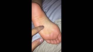 Playing with sleeping feet