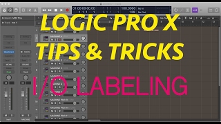 LOGIC PRO X BUS LABELING